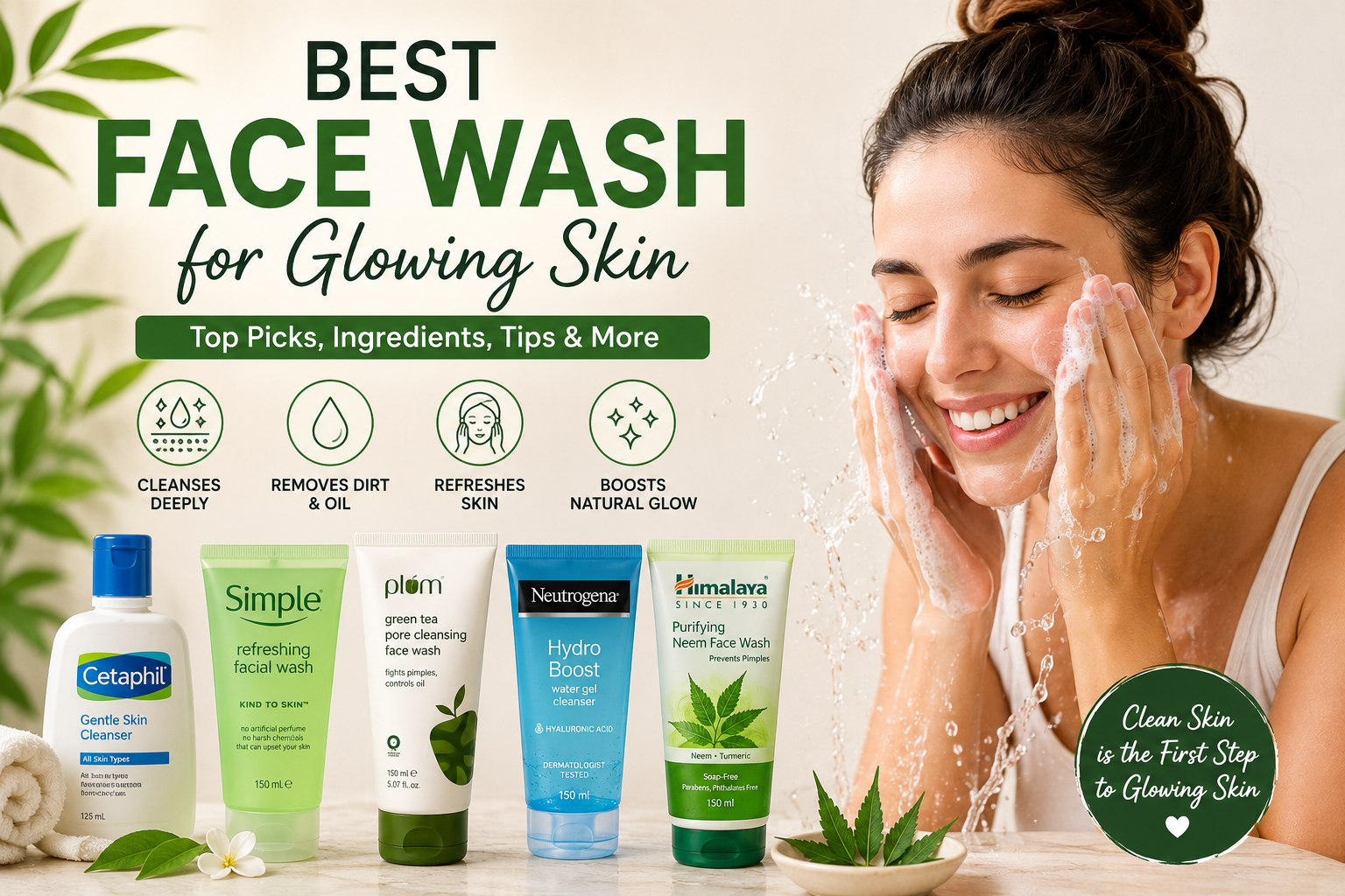 best face wash for glowing skin.