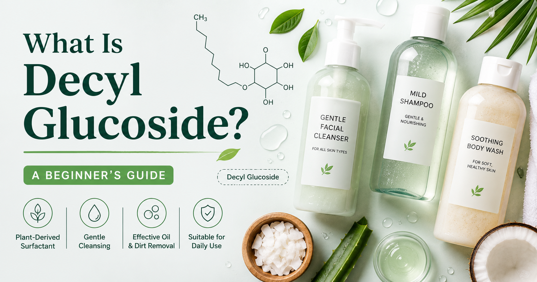 What is Decyl Glucoside used for in skincare?
